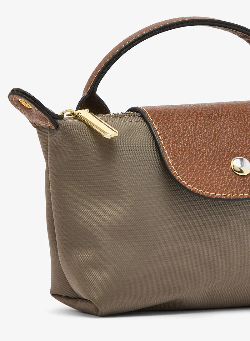 ELLA Grey Classic Crossbody With Top Handle And Strap With Flap for Women | Best Price UAE